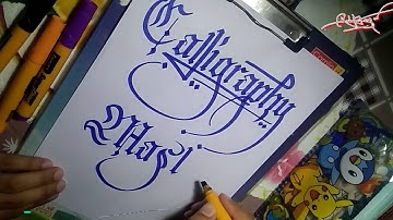 Calligraphy Masters - Chisel Tip Marker Gothic Font Sytle Calligraphy