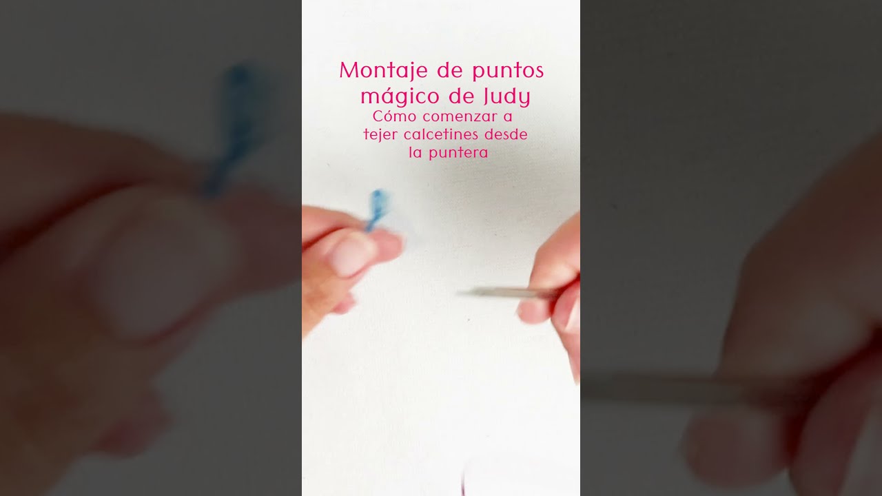 💥 MONTAJE DE PUNTOS PARA CALCETINES 💥 para comenzar desde la puntera con agujas circulares