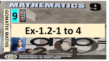 9-Maths[Ex-1.2-1 to 4] Setlanguage‎@Gomathi Maths