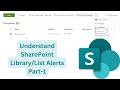 Create Alerts on SharePoint Library | PART-1