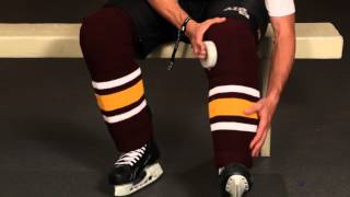 How To Tape Your Shin Pads And Hockey Socks - Howies Hockey Tape
