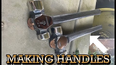 How to Make & Fit up Your Own Hammer Handle from Hickory Wood- Every Step 1 2 3