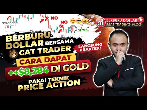 Berburu Dollar : Cara Trading Pakai Teknik EMA + Price Structure Simple Profit +$8,200!