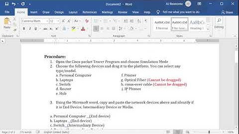 Data Communications and Networking 1 - Laboratory Exercise 001