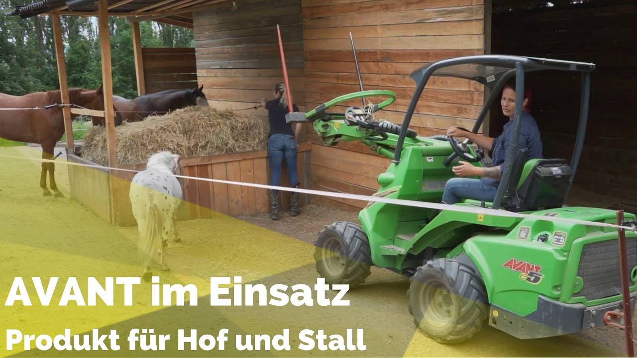 AVANT Kompaktlader im Einsatz: Der Allrounder für Hof und Stall