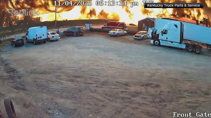 Dashcam video shows the moment UPS plane crashes in Louisville