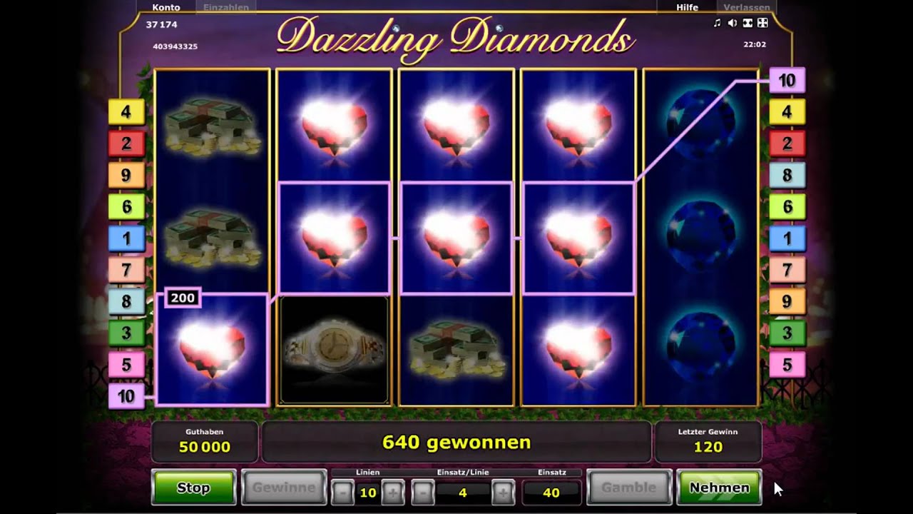 Dazzling Diamonds online spielen - NOVOMATIC SLOT - YouTube