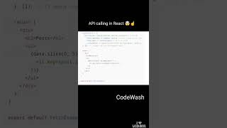 React API calling ✴️ #coding #codingbat#python #reactjs