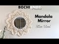 💮DIY Beginner Friendly Macrame Mandala Mirror With Beads | Step by Step Tutorial