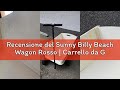 Recensione del Sunny Billy Beach Wagon Rosso | Carrello da Giardino, Spiaggia | In Legno, 4 ruote, d