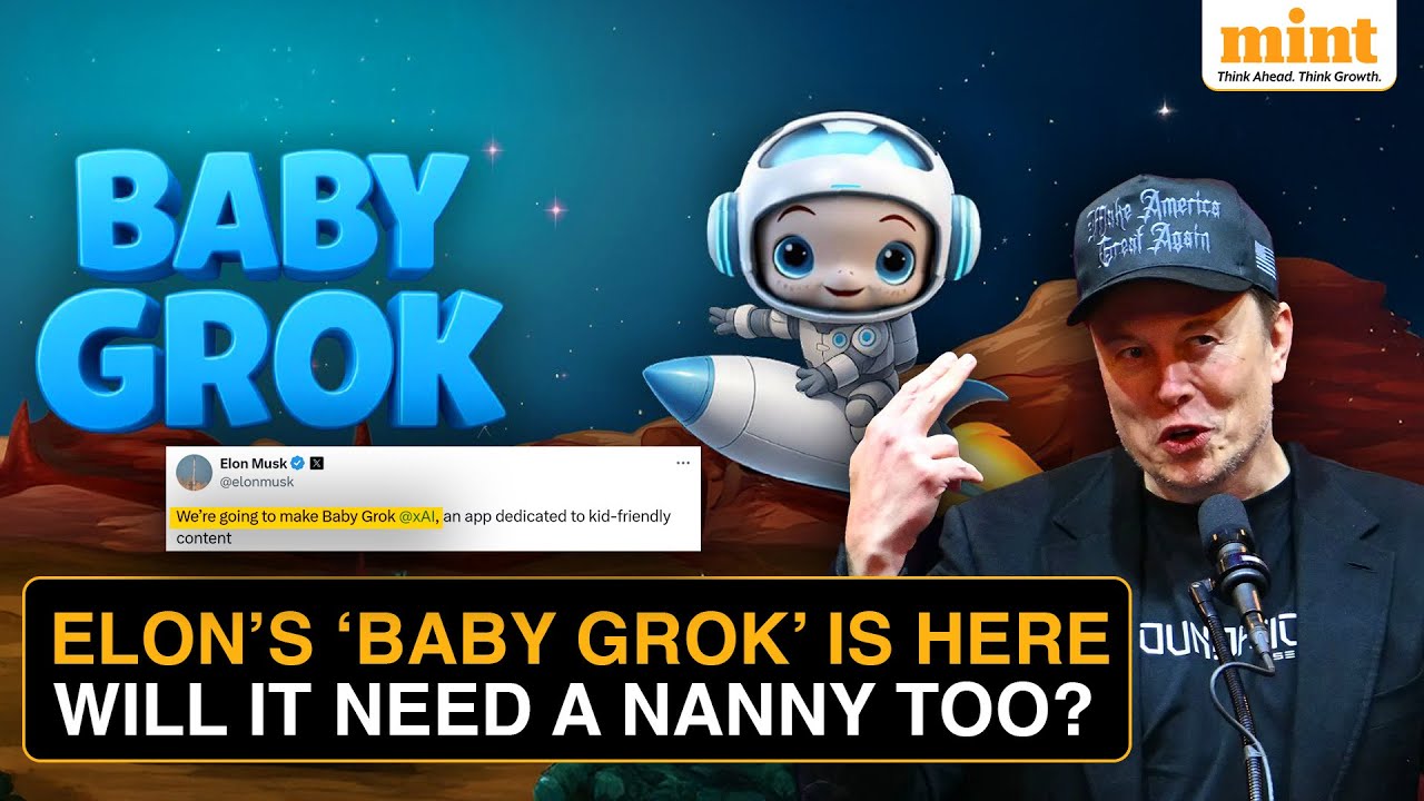 Elon Musk Launches ‘Baby Grok’ — But Is AI Safe For Kids? | Alarm Bells Ring