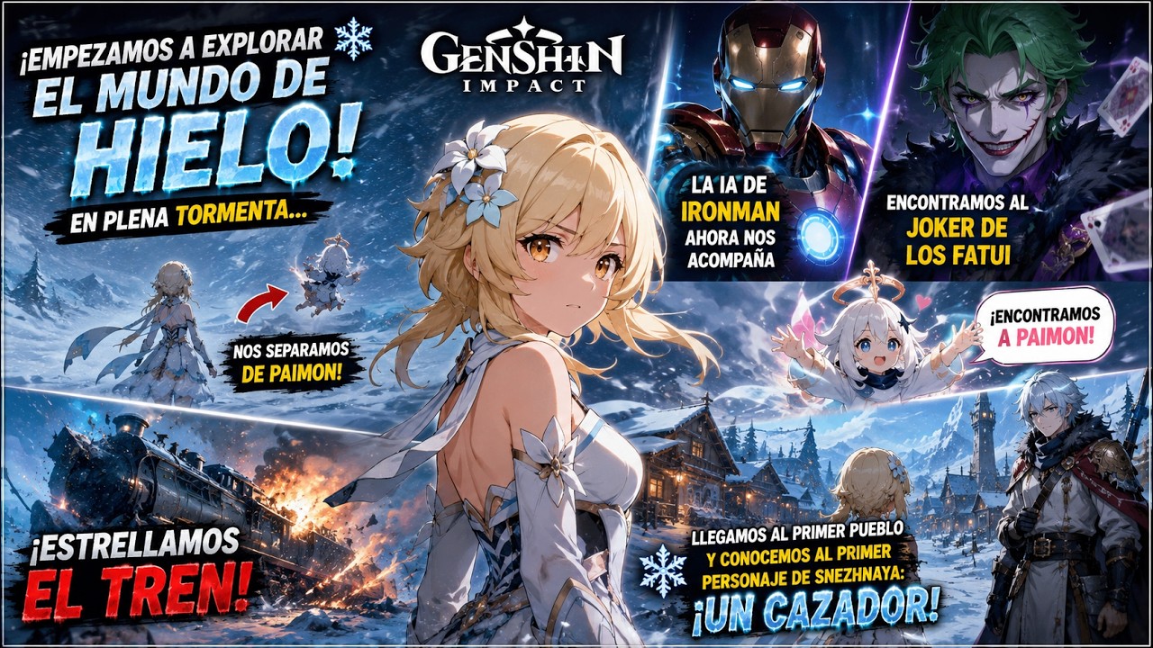 ¡LLEGAMOS AL MUNDO DE HIELO! ❄️ Perdimos a Paimon y encontramos al JOKER de los Fatui | 20260812