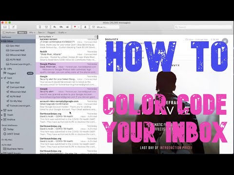 COLOR Code your EMAIL Inbox - Step by Step