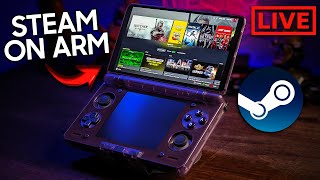 TESTANDO JOGOS NO STEAM ON ARM AO VIVO