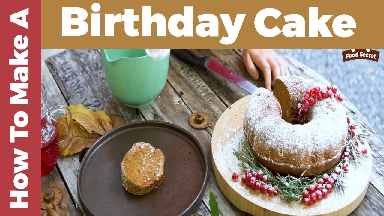 The Best Madeira Cake Recipe l How To Make A Birthday Cake YouTube