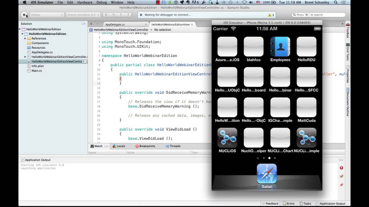 Creating Ios Apps With C Using Xamarin Ios Youtube