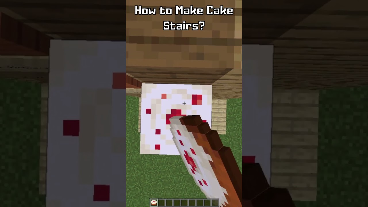 how to make cake stairs in minecraft 