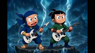 NINJA HATTORI OST - ROCK METAL COVER by ROCK FORGE AI (Epic Instrumental) #sancarecord #rockcover 