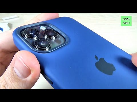 Unbox Original Apple Silicone Case With Magsafe For Iphone 12 Pro Max Deep Navy Youtube