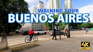 Buenos Aires Argentina most beautiful capital city of south America walking tour 4K virtual walk