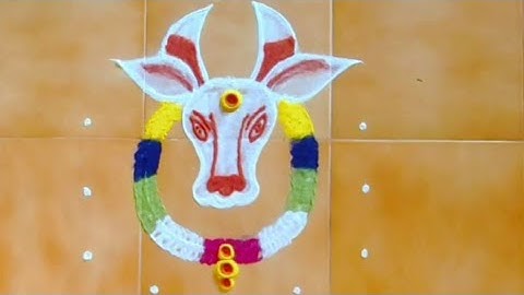 Beginners maattu Pongal easy design 5×3 dots Thiru Aarooran