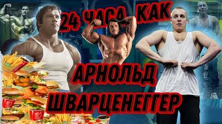 24 ЧАСА ЖИВУ КАК АРНОЛЬД ШВАРЦЕНЕГГЕР! КАК ПИТАЛСЯ АРНОЛЬД? ТРЕНИРОВКА АРНОЛЬДА. РАЦОН АРНОЛЬДА!