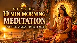 Surya Dev Morning Meditation Music 🌞 Indian Melody for Positive Energy, Blessings & Inner Light 🪷
