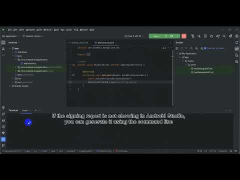 SigningReport not Showing | how to generate by terminal