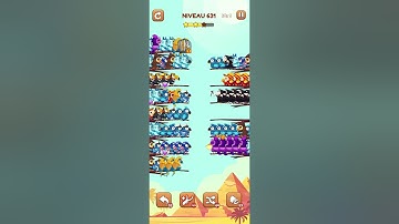 bird sort 2 color puzzle solution niveau 631 #games #gaming #puzzle #puzzlegame #androidgames