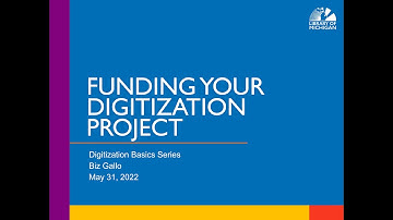 Funding Your Digitization Project with Biz Gallo