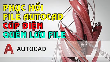 Hướng dẫn Khôi Phục File CAD Bị Mất, File CAD Chưa Lưu