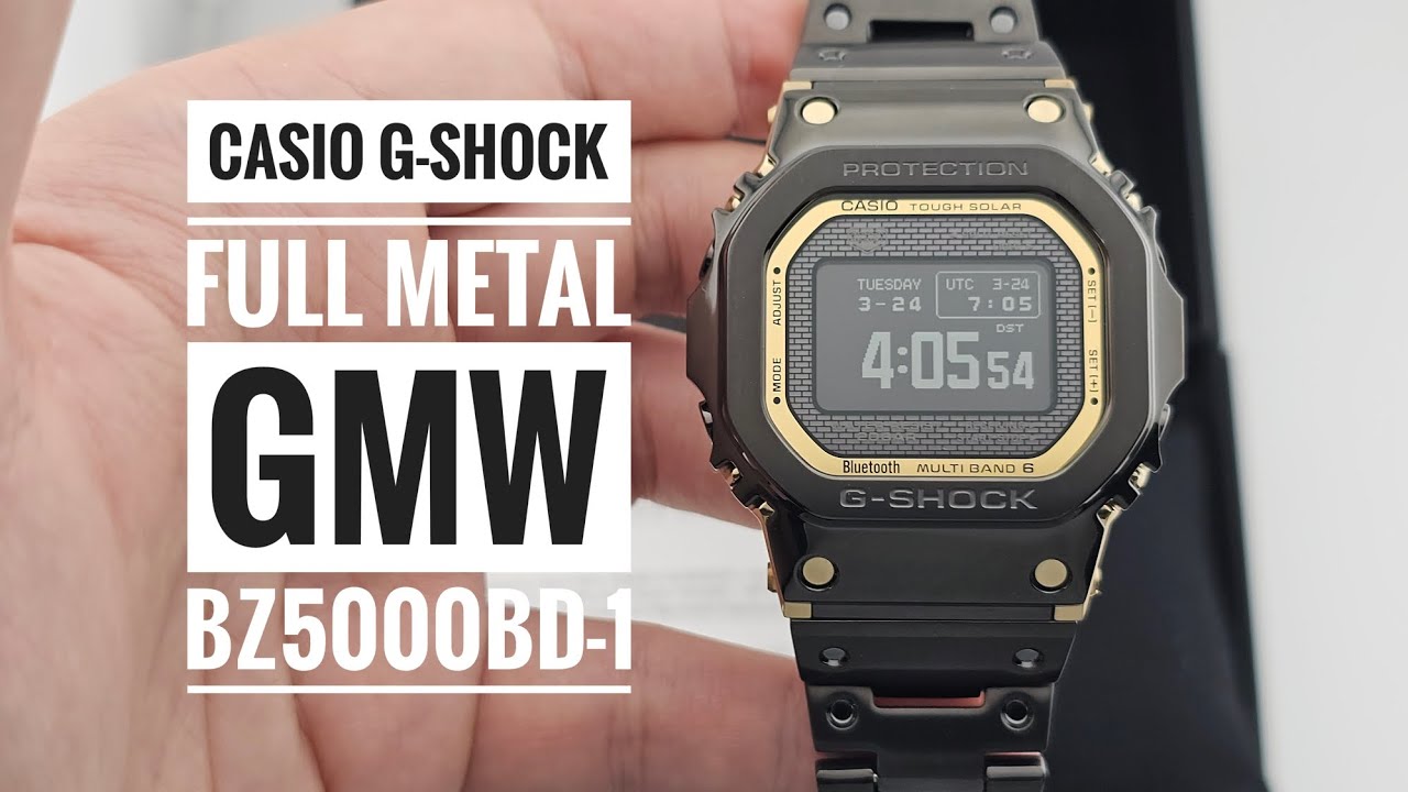 Casio G-Shock Tough Solar Full Metal GMW-BZ5000BD-1 - YouTube