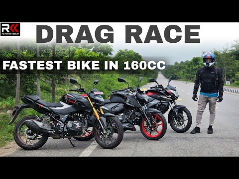 Drag Race - Shocking Results |Xtreme 160r  vs Pulsar ns160 vs Apache 160 4V |Fastest 160cc Bike