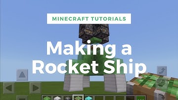 Minecraft Tutorial | How to make a Rocket Ship