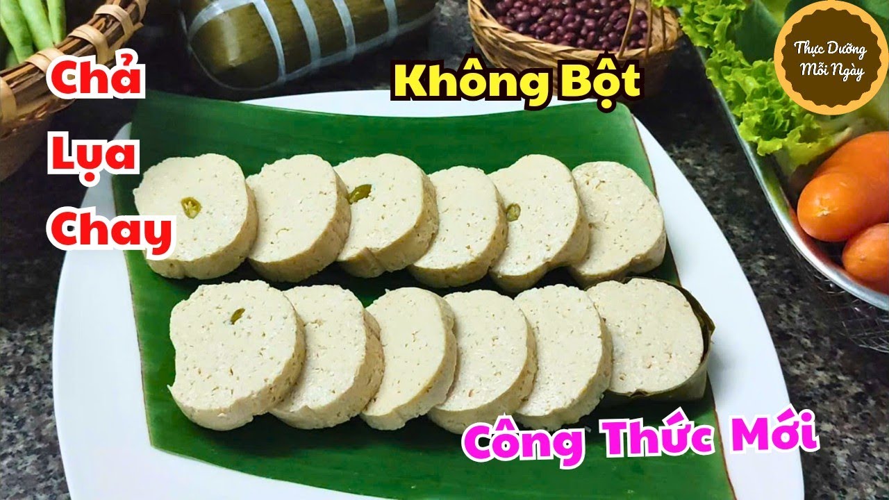 Chả Lụa Chay Từ Đậu Hủ, Dai Mịn Không Bột Ngon Hơn
