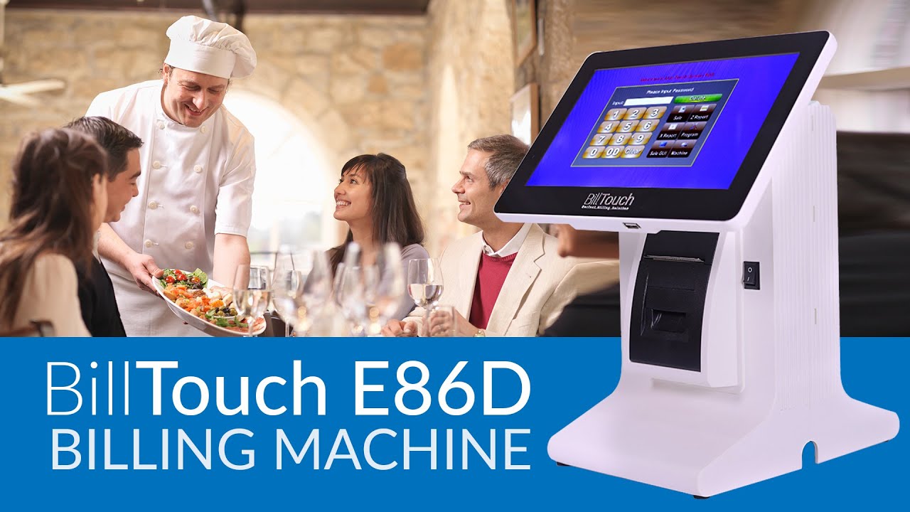 BillTouch E86D All in One Touch Screen Billing Machine YouTube