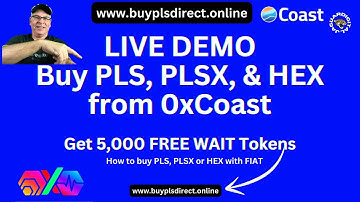 😎Buy PLS, PLSX, and HEX from Oxcoast [LIVE DEMO]