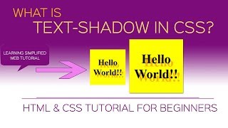 How to use text-shadow in css - tutorial for beginners