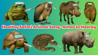 Safari Animal Fever Song Healthy Habits For Kids Meow Meow Tv 3D Cartoon & Real Animal Fun