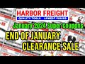 Harbor Freight January 2024 Super Coupon Clearance Sale