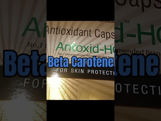 Beta Carotene(Vitamin A) Benefits For Skin & Eyes | Antoxid HC Antioxidants Capsule #shorts