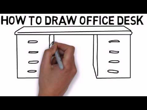 Learn how to easily draw a desk - YouTube