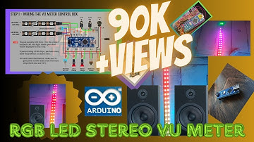 Homemade RGB Stereo VU Meter Multi Color & Arduino Nano and WS2812B #ws2812b #vumeter #arduinonano