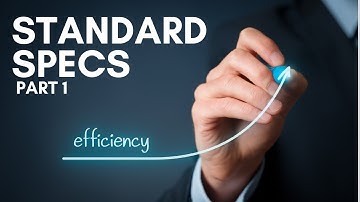 How To Create Standard Specs Part 1 - CFS