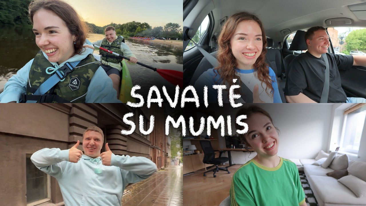 video vlogas: PLAUKIAM NAKTĮ BAIDARĖM ir VAŽIUOJAM Į KAUNĄ