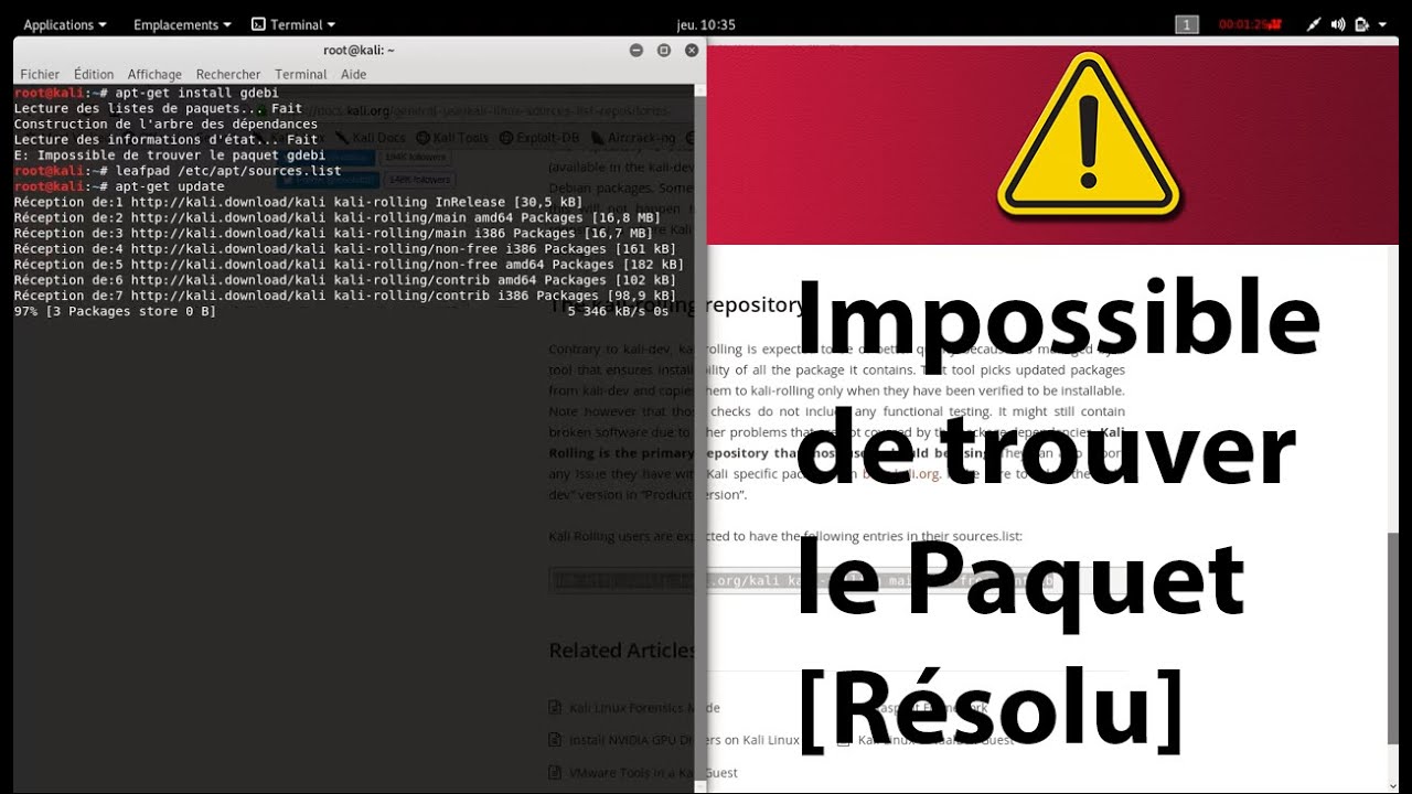 Kali Linux 2018.4 " Impossible de trouver le paquet " [Resolu] YouTube — free download