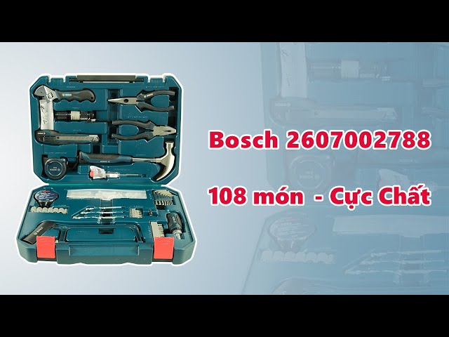 Khám phá bộ phụ kiện 108 món đa năng Bosch 2607002788
