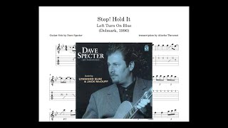 Dave Specter // Stop Hold It // Note for Note