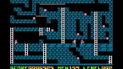 lode runner 2 for Atari 8-bit (demo mode)