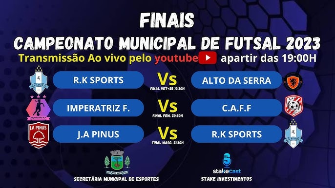 StakeCast FINAIS DO CAMPEONATO MUNICIPAL ( Ed ESPECIAL) 